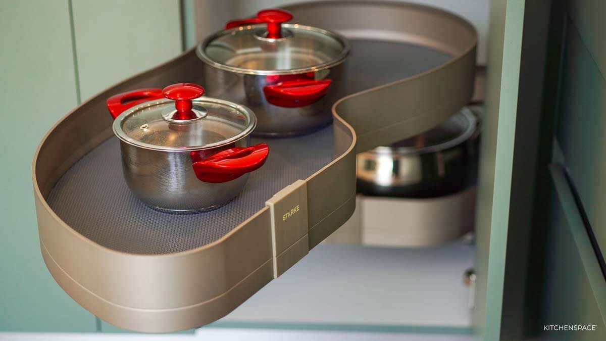 Sage Green with Wood Accent Kitchen 